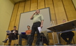 Andrew Cooper, the energy spokesperson of The Green Party of England and Wales, giving a s...