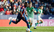Mickael Ramon Malsa (L) of Levante UD competes for the ball with Rodri of Real Betis durin...