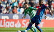 Mickael Ramon Malsa (R) of Levante UD competes for the ball with Rodri of Real Betis durin...