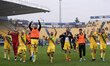 Ternana Calcio players greets fans during the Italian soccer Serie B match Parma Calcio vs...