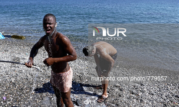 As thousands of migrants pass through the Greek island of Kos, it is taking a toll on the environment. Bathing and laundry are all done for...
