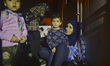 Rona (age 4,5) from Syria with her Mum Zena after entering the transfer camp located near...
