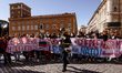 Demonstration against war and for peace in support of the Ukrainian people, on February 26...