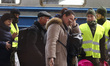 People arrive on a train from Ukraine at the main railway station due to ongoing Russian-U...