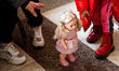 A doll is seen during the evacuation of refugees who fled from Ukrainian cities under fire...