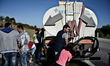 Migrants trying to reach the borders of european union are waiting in a improvise camp nea...