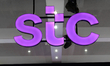 STC logo exhibited at Saudi telecom stand during the Mobile World Congress (MWC) the bigge...