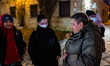 Ukrainians just got off the bus that traveled 2000 km to save them from the war, on 11 Mar...