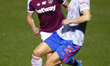 Aurora Mikalsen of Manchester United Women and Adriana Leon of West Ham United WFC  during...