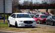 Police block entrance ramps and monitor traffic in Washington, D.C. on March 18, 2022, as...