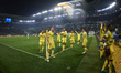 Pau Torres of Villarreal celebrates after scoring his sides first goal during the UEFA Cha...
