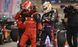 LECLERC Charles (mco), Scuderia Ferrari F1-75, portrait VERSTAPPEN Max (ned), Red Bull Rac...