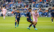 FC Cincinnati midfielder Luciano Acosta is seen during a Major League Soccer match between...