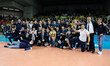 Verona Volley celebrates the victory of the match. during the Volleyball Italian Serie A M...