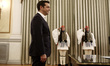 Greek Prime Minister Alexis Tsipras during the swering in ceremony  at the presidental pal...