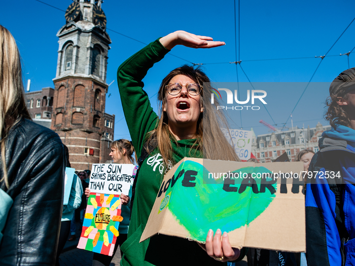 Global Climate Strike Held In Amsterdam