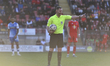 The referee Simon Mather in action during the Sky Bet League 2 match between Leyton Orient...