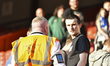 Barrow fan is taken away by security after the Sky Bet League 2 match between Leyton Orien...