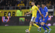 Florin Tanase in action during the international friendly match between Romania and Greece...