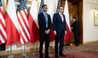 CEO of Alphabet and Google Sundar Pichai meets Polish Prime Minister Mateusz Morawiecki at...