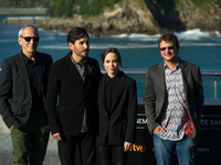 Michael Shamberg, Phil Hunt, Peter Sollet and Ellen Page during the photocall of the film Freeheld  in the  63th  San Sebastian Film Festiva...