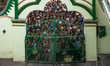 Thousands Indonesian Muslims queue to get a share of the sacrificial meat during celebrati...