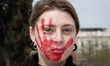Ukrainians living in Greece gathered outside the Greek Parliament to protest against Russi...