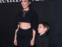 (FOR EDITORIAL USE ONLY) In this handout photo provided by Hulu/The Walt Disney Company, Kourtney Kardashian and son Reign Disick arrive at...
