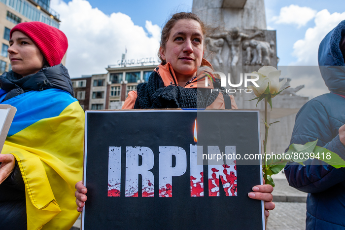 Russians Held A Vigil For The Victims War In Ukraine, In Amsterdam