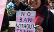 LONDON, UNITED KINGDOM - APRIL 10, 2022: LGBT activists, transgender people and their supp...