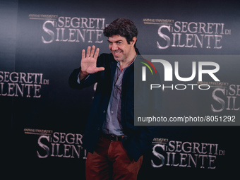 Pierfrancesco Favino attends the of the movie  "Fantastic Beasts: The Secrets of Dumbledore" at the Auditorium Conciliazione on April 10, 20...