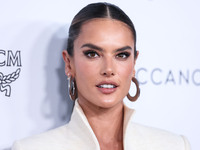 Brazilian model Alessandra Ambrosio arrives at The Daily Front Row's 6th Annual Fashion Los Angeles Awards presented by Yes I Am Cacharel, M...