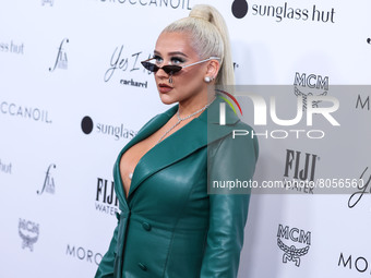 American singer-songwriter Christina Aguilera arrives at The Daily Front Row's 6th Annual Fashion Los Angeles Awards presented by Yes I Am C...