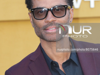Eric Bent (Eric Benet) arrives at the Los Angeles Premiere Of Apple's 'They Call Me Magic' held at the Regency Village Theatre on April 14,...