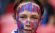  Crystal Palace Fan during FA Cup Semi-Final between Crystal Palace and Chelsea at Wembley...