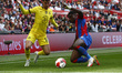  Crystal Palace's Marc Guehi and  Chelsea's Mason Mountduring FA Cup Semi-Final between Cr...