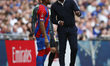 Crystal Palace manager Patrick Vieira  give final instructions to Crystal Palace's Jordan...