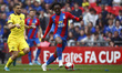  Crystal Palace's Eberechi Eze  holds of Chelsea's Mateo Kovacic during FA Cup Semi-Final...
