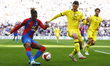  L-R Crystal Palace's Wilfried Zaha and Chelsea's Andreas Christensen during FA Cup Semi-F...