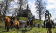A traditional horse riding procession on Easter Monday in Zernica, near Gliwice, Poland, A...