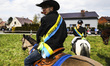 A traditional horse riding procession on Easter Monday in Zernica, near Gliwice, Poland, A...