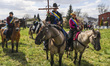 A traditional horse riding procession on Easter Monday in Zernica, near Gliwice, Poland, A...