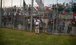 US Alessandria salutes the supporters at the end of the Serie B Football match between AS...