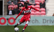 Isaiah Jones of Middlesbrough  during the Sky Bet Championship match between Middlesbrough...