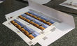 KYIV, UKRAINE - APRIL 18, 2022 - The Russian Warship, Go Fuck Yourself postage stamps that...