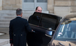 Prime Minister Jean Castex and Deputy Minister leaves the Elysée Palace after the last cou...