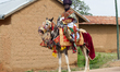 Horse rider dress ready for the durbar in Zaria.  26 September 2015. photo: next24online 