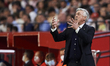 Carlo Ancelotti head coach of Real Madrid gestures during the LaLiga Santander match betwe...