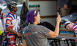 Cyclists from Project HERO are seen as they participate in the 2022 Texas Challenge; a six...