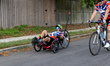 Cyclists from Project HERO are seen as they participate in the 2022 Texas Challenge; a six...